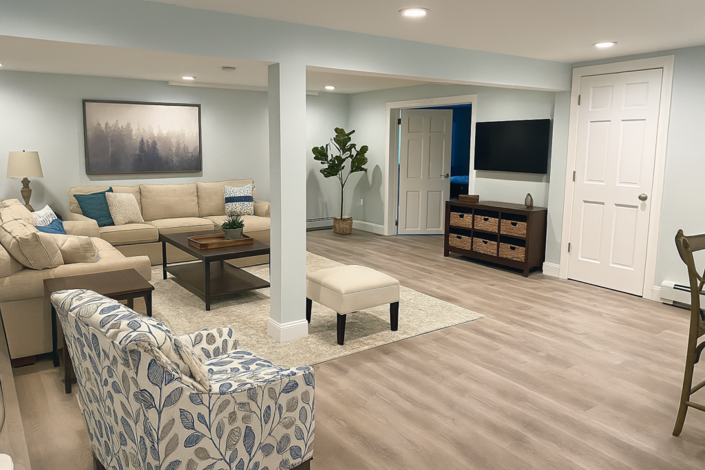 Furnished Basement Remodel in Carlisle, PA